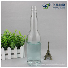 Clear Long Calabash Neck 450ml Empty Liquor Wine Glass Bottle